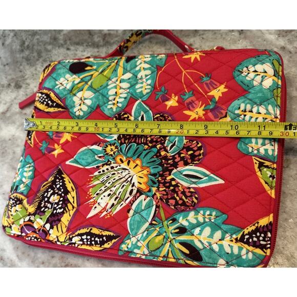 Vera Bradley Commuter Tablet Tamer Organizer Bag RUMBA Pink Travel iPad Floral - Picture 7 of 9